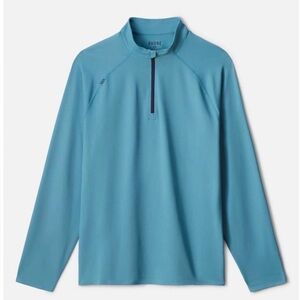 NWT Rhone Session 1/4 Zip Storm Blue Performance Stretchy Golf Pullover XL